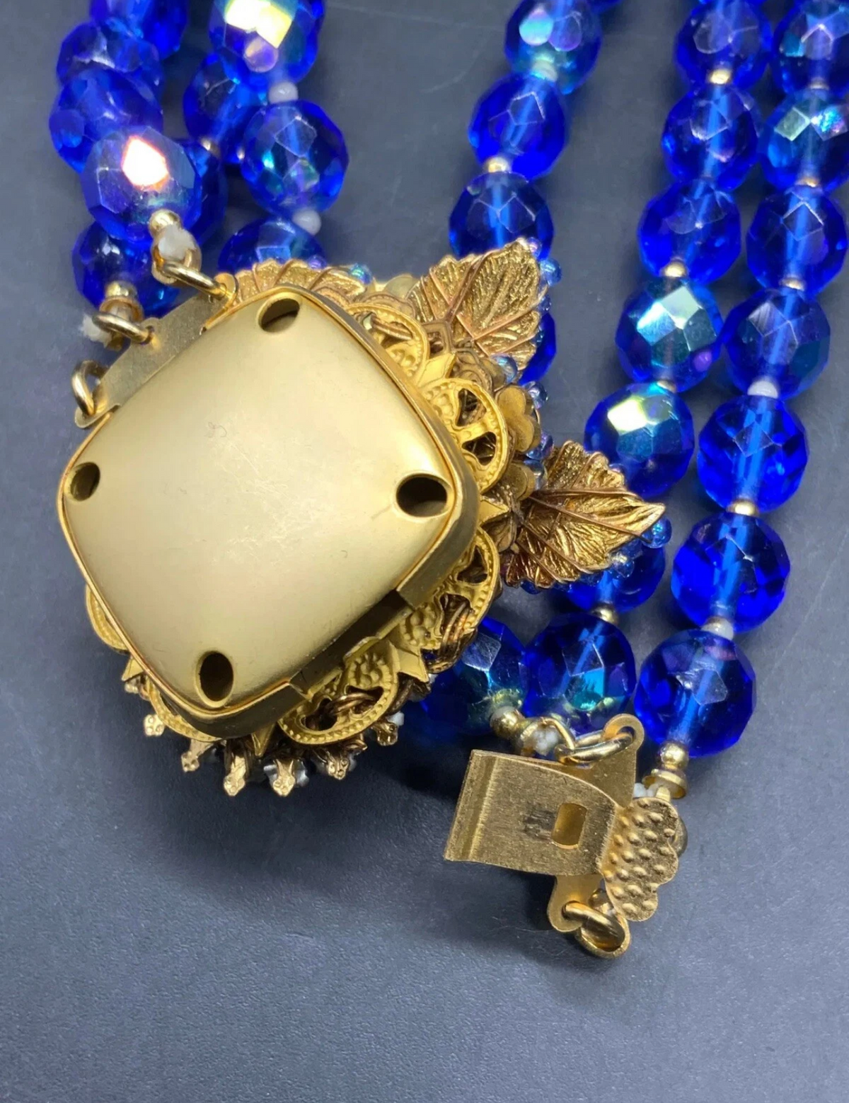 Ian St.Gielar Blue Cameo Limited Edition Statement Necklace