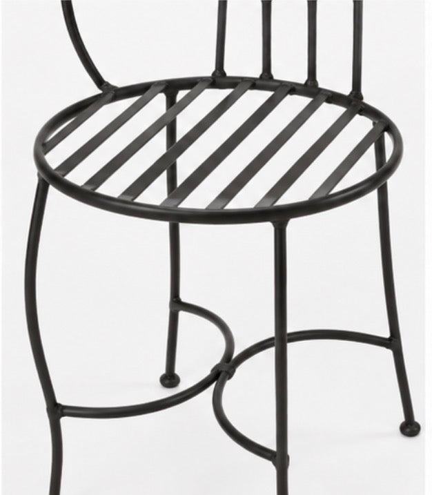 Hand-Forged Metal Face Chair | Sculptural Statement Seating