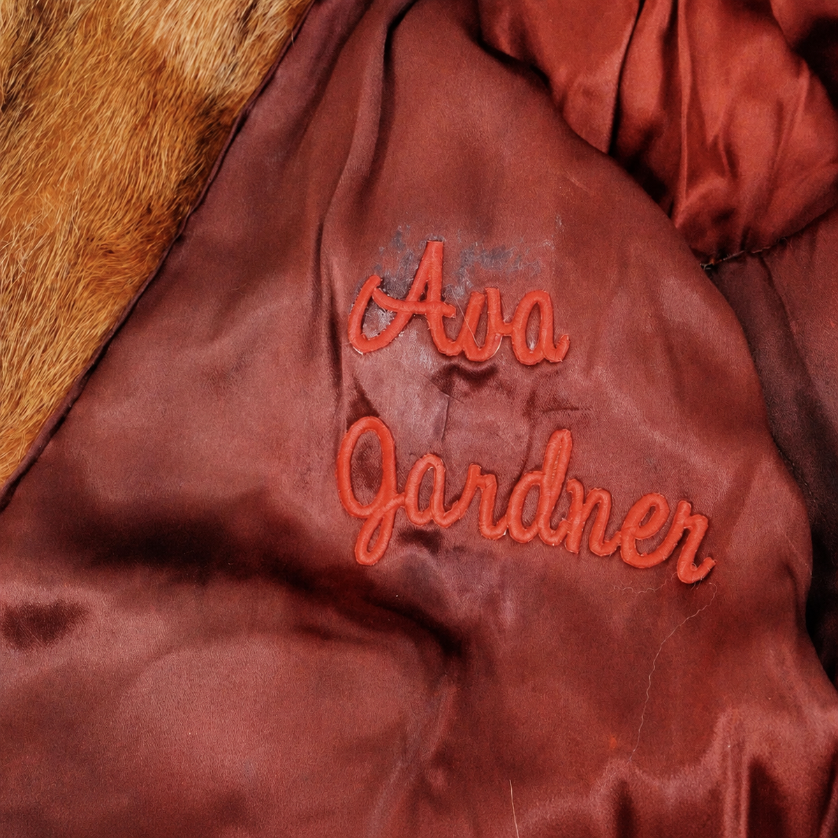 Ava Gardner Personally Owned Vintage Fur Coat Notarized Provenance
