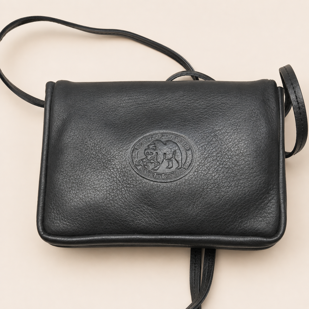 Vintage Dorothy Grant Haida Raven Hands Leather Mini Crossbody Bag Canada