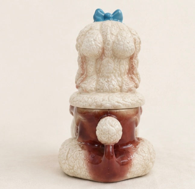 Vintage C. Miller ”Fiji” French Poodle Ceramic Cookie Jar, 12 inch