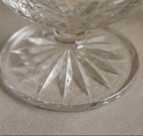 Rose Relic Cut Crystal Pedestal Candle with Lid